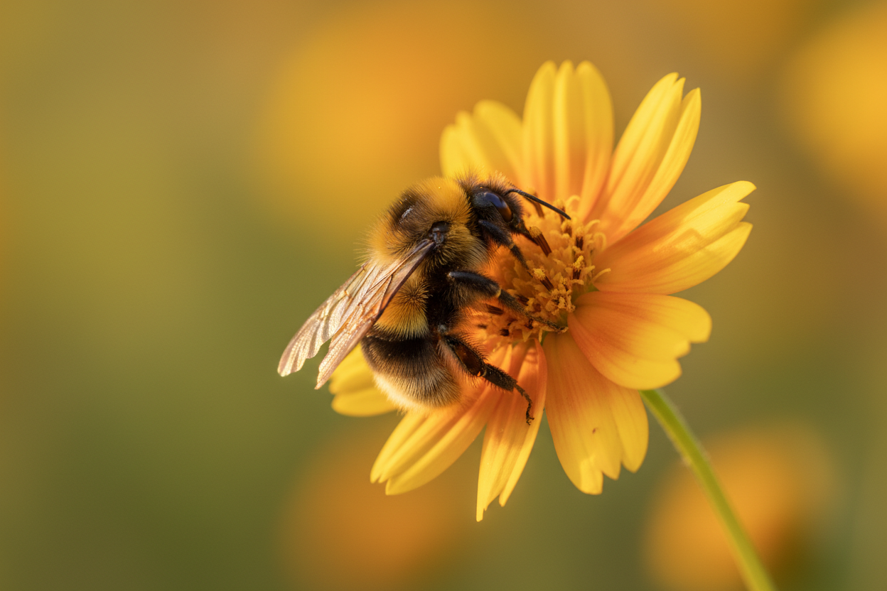 Bumblebee on a wildflower
