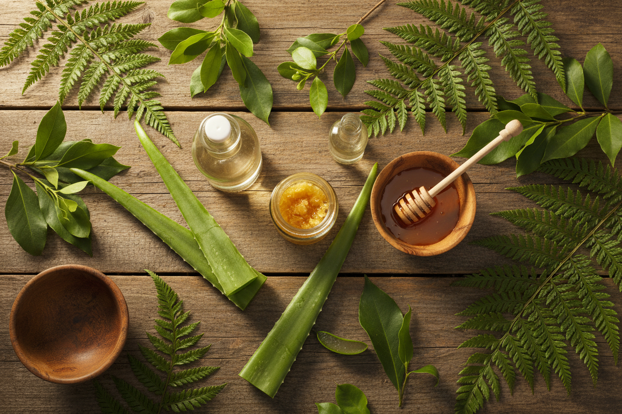 NZ Kiwiana Ingredients Flat Lay